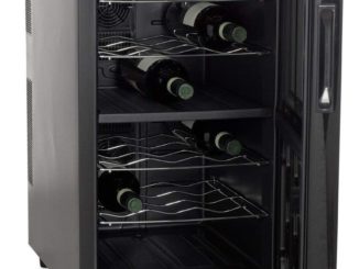 Amstyle Design Weinkühlschrank 2 Temperaturzonen Klima-Zonen Schwarz 48 Liter