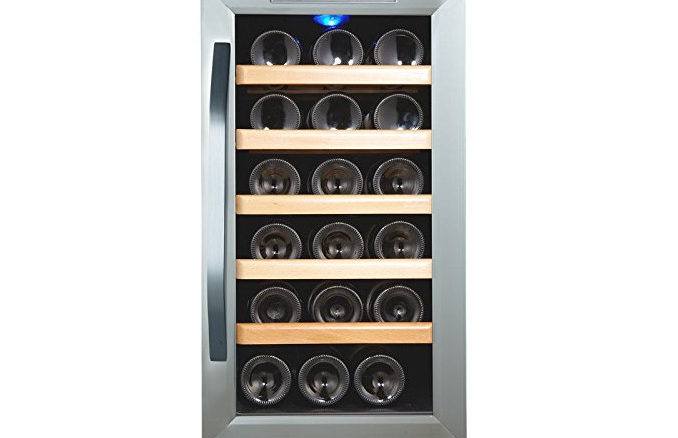 Kalamera KR-18ASS Edelstahl Weinkuehlschrank 48 Liter 18 Flasche